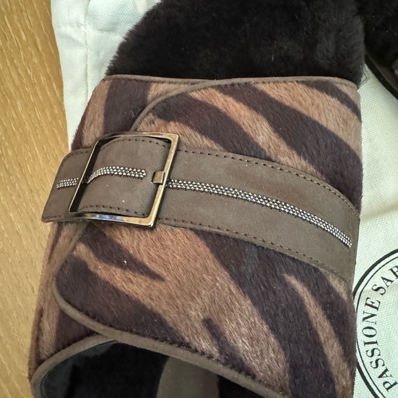 BNW Peserico sandals with fur 🔥🔥 - Picture 6 of 7